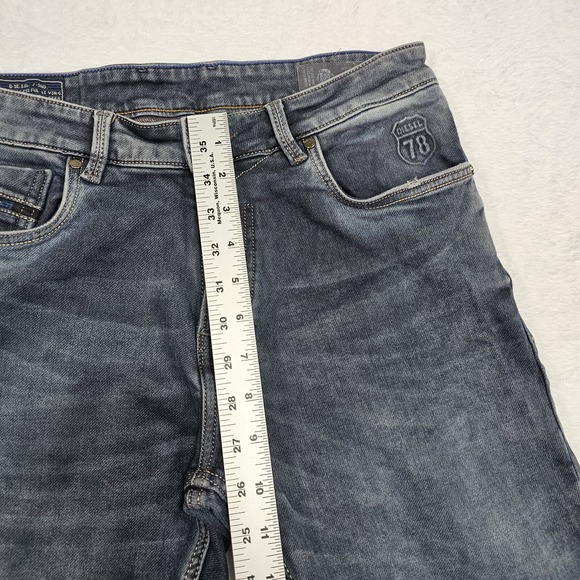 Diesel Jeans Thevar SP-NE Men 28x27 Distressed 0676E Stretch Made In Italy Denim - Picture 16 of 16